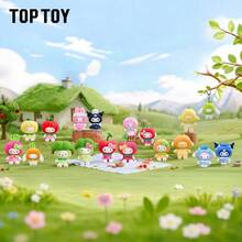 TOPTOY Resmi Sanrio Seri Buah & Sayuran Keluarga Mini Plush Gantungan Hiasan Kotak Buta Hello Kitty Kuromi My Melody Liontin Hadiah - MultiWarna - View 2