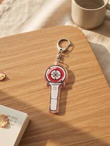 1PC/6pcs K-Pop LightstickCollection Aesthetic Acrylic Keychains, Korean Pop Idol Group Lightstick Cartoon Series Irregular Pattern Pendant, Backpack And Car Key Accessories, K-Pop Fans, Korean Pop Stans And Idol Support Enthusiasts Gift - Multicolor - View 7