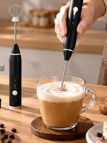 Portable Rechargeable Electric Mixer, Mini Handheld Mixer For Baking, Mixers For Whipping Cream And Eggs (Random Color) - Multicolor - View 4