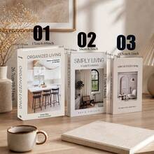 2pcs/1pc Paper Aesthetic Decorative Books, Coffee Table Books Decor - Faux Decorative Books For Decoration - Home Desktop Decor - Bedside Table Decor - Home Bookshelf Decor - one-size - View 10