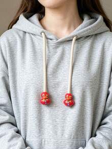 1Pair Sweatshirt Pendant Accessory, Suitable For Sweatshirt, Sweatpants And Dress Rope Head Pendant, Cartoon DIY Cute Duck Design Sweatshirt Decoration, Shoelace Charm, Hoodie Drawstring Pendant Rope Head Buckle, Sports Shirt Drawstring Charm, Gift - Multiple Styles - View 8