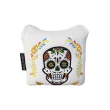 Golf Mallet Putter Cover, Sugar Skull Embroidered Square Putter Headcover, Premium PU Leather Magnetic Closure Golf Club Head Cover For Mallet Putters, Golf Gift For Men Women - Skull Mallet - View 11