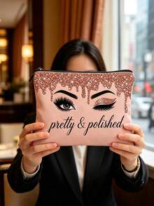 2D-Print Storage Pouch, Reusable Cosmetic Organizer, Lightweight Organizer For Cosmetics And Toiletries, Zippered Makeup Bag, Lightweight Coin Purse, Storage Pouch. - Multicolor - View 2
