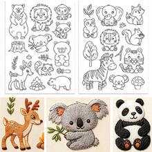 Cartoon Animal Water-Soluble Stabilizer Stick And Self-Adhesive Washable Embroidery Pattern Stabilizer, Suitable For Embroidery, Bags And Clothing DIY Handmade Crafts - A226 - View 16