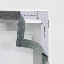 Grey Mesh Grey Frame Mosquito Screen | Unobstructed View, Customizable For All Windows - Grey Mesh With Grey Trim, Full Piece - View 5