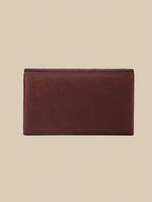 1pc Evening Clutch Bag, High-End Satin Fabric Envelope Style, With Flap Design, Suitable For Holidays, Vacation Season, Summer, Beach, Business Commute And Other Occasions, Multi-Functional Crossbody Bag, Casual Minimalist, Beach, Party, Vacation Essential - Coffee Brown - View 5