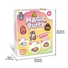 Magic Puffy Paint 3D Art,Cute Bunny Theme,Ages 4-10 Mess-Free Paint By Number Craft For Kids,DIY Color & Inflate Activity, Creative Holiday Gifts Suitable For Boys And Girls - Multicolor - View 6