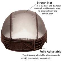 U Part Mesh Wig Cap With Velvet Wig Grip Band Set, Adjustable Non-Slip Wig Headband To Secure Wigs, Wig Accessories Kit For Women Wig Fix - View 4
