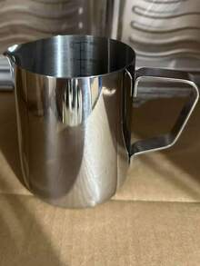 Coffee Latte Art Pitcher, Milk Frothing Cup, Stainless Steel Milk Pitcher With Scale Line, Silver, 11.83oz Or 20.29oz, Suitable For Milk Foam And Coffee, Ideal For Home Or Cafe Use, Reusable And Versatile - Multicolor - View 8