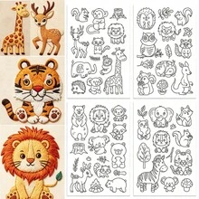 Cartoon Animal Water-Soluble Stabilizer Stick And Self-Adhesive Washable Embroidery Pattern Stabilizer, Suitable For Embroidery, Bags And Clothing DIY Handmade Crafts - A226 - View 14