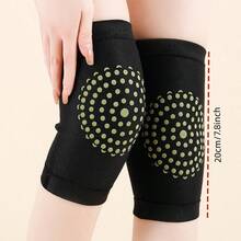 2pcs Mugwort Knee Care Socks, Breathable Soft Elastic Knee Support Socks, Cold-Proof Warm Knee Protection Sleeves - Knee-high Socks - View 3