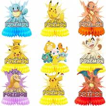 1pc/9pcs Cartoon Anime Honeycomb Tabletop Decoration, Printed With Classic Cartoon Anime Character Patterns Style Decor (Balloons Not Included). Exquisite Table Centerpiece Is An Ideal Choice For Fan Gatherings, Themed Parties, Suitable For Photography Props And Fan Collectibles. Elegant Gift For Fans And Anime Lovers - View 8