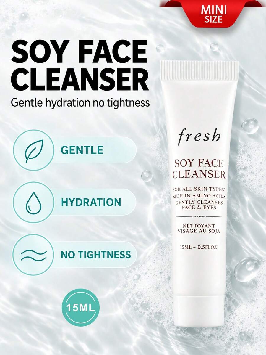 Pembersih Wajah Fresh Soy - 15ml - 0.5 FL OZ - #mini-15ml - View 1