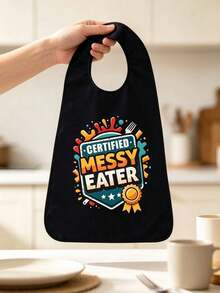 Adult Napkins, Unisex For All Ages, 2D Printed Dining Apron With Badge, Washable And Reusable Dining Apron, Suitable For Adult Meals, Parties And Gatherings, Stain-Resistant And Durable, Kitchen Decor, Christmas Gift - Multicolor - View 7