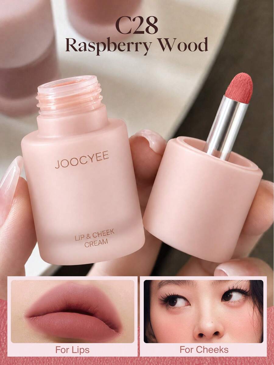 JOOCYEE MULTI-PURPOSE CREAM Creamy Texture, Lightweight, Easy To Blend, Soft Matte - C28 Raspberry Wood - View 1