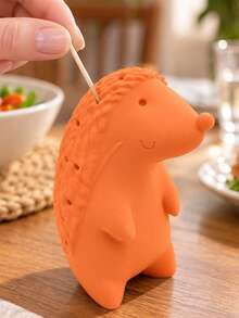 Cute Hedgehog-Shaped Toothpick Holder/Dispenser – Desktop Organizer, Kitchen Countertop Decor, Dining Table Accessory, Home Decor Gift, Creative Storage Item – Perfect For Christmas, Halloween, And Thanksgiving - Multicolor - View 4