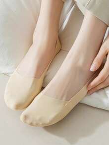 1/3/4/5/8/10/16 Pairs Women's Invisible Socks, Short Socks, Soft Breathable Low-Cut Invisible Liner Socks, Suitable For Flats, Loafers And Casual Wear, Back To School Season - Apricot - View 7