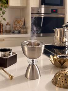 Latest Popular Incense Burner: Elegant Bay Style Design, Suitable For Agarwood And Spices, Complements Your Personal Style And Home Decor. Perfect For Daily Use, Weddings Or Gatherings With Friends And Guests, Ideal For Reception Areas And Hospitality. It's Also An Exquisite Gift-Especially When Paired With Premium Incense-Suitable For Brides, Special Occasions And Party Favors. - Center Crystal - View 10