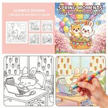 DAFENNI 24 Original Cute Pet Elf Cartoon Animal Coloring Book For Kids, Suitable As Christmas Gift, Birthday Gift, Party Gift - Multicolor - View 1
