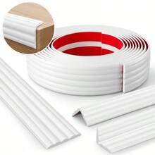 Strip Pelindung Sudut PVC Perekat Diri; Cocok untuk Bantalan Pelindung Tepi Fleksibel pada Sudut Furnitur, Sempurna untuk Digunakan pada Meja Makan, Lemari Pakaian, Rak, Dinding, dan Meja Dapur. Dekorasi Rumah - A - View 4