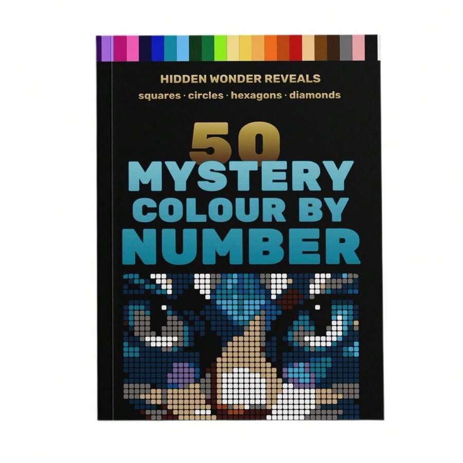 Mosaic Pattern, Adult Colorful Number Mosaic Planner - A - View 1