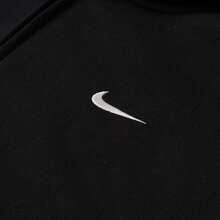 Nike Jaket Kasual Wanita Model Baru, Longgar, Bernapas, dan Berkerudung untuk Olahraga - Hitam - View 9