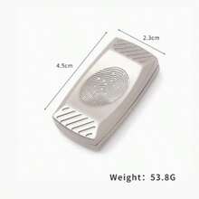 Metal EDC , Fingerprint Pattern Alloy Handheld Stress Relief Toy, Smooth Silent Rotation Desktop Decompression Gadget, Portable For Office Travel Daily Carry - Multicolor - View 10