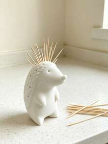 Cute Hedgehog-Shaped Toothpick Holder/Dispenser – Desktop Organizer, Kitchen Countertop Decor, Dining Table Accessory, Home Decor Gift, Creative Storage Item – Perfect For Christmas, Halloween, And Thanksgiving - Multicolor - View 7