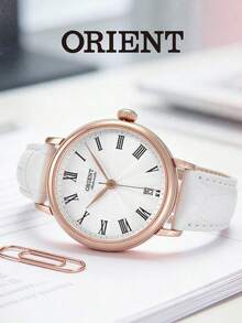 ORIENT Women's Automatic Mechanical Watch, Minimalist Business Style, FER2K002W0 - White - View 4