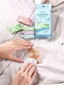 8pcs/1pack Mini Individually Wrapped Portable Wipes, Travel-Specific Mini Individually Wrapped Cute Wipes, Suitable For Wiping Desktop Dust (For Object Cleaning) - Multicolor - View 6