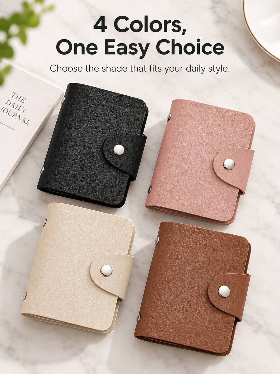1pc Unisex RFID Blocking Card Holder, Ultra-Thin Multi-Slot Credit Card & ID Card Sleeve, Demagnetization Protection Driver's License Case, Portable Pocket Travel Wallet - Multicolor - View 1