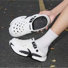 Men's New Clog Shoes Summer Soft Sole Non-Slip Breathable Lightweight Indoor Outdoor Beach Sandals, Runs Small - White - View 4