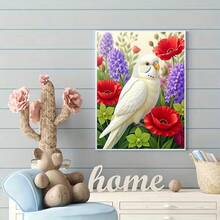 New 5D DIY Diamond Painting Kit - Flower Tiger Parakeet, Round Full Drill Acrylic Artwork, Living Room, Bedroom, Home Decor Handmade Painting, Christmas Gift, Suitable For Beginners, Frameless - View 14