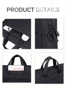 Shock-Proof Design, Unisex Briefcase, 2 Colors Available, 2 Sizes Fit 14-Inch And 16-Inch Laptops, Suitable For Travel And Commute - Laptop Bag - View 9