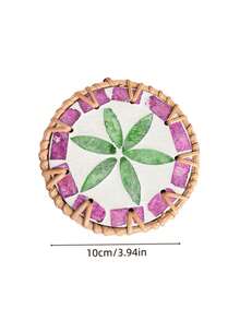 1pc/2pcs Lightweight Luxury Woven Colorful Shell Coasters, Natural Pearl Mother-Of-Pearl Heat Resistant Insulation Pads, Anti-Scald Tea Cup & Teapot Mats, Exquisite Home Tabletop Decor, Suitable For Coffee Tables, Kitchen Dining Tables, Party Table Decorations - Multicolor - View 25