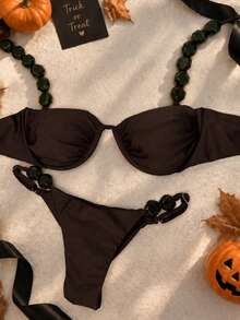 Official New Sexy Bikini Swimsuit From Polovedo, Suitable For Beaches, Vacations, Parties, Spring And Summer Dates, And Halloween - Khaki - View 6