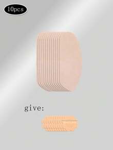 10pcs/Pack Unisex Plus Size Curved Leg Anti-Chafing Patches, Khaki Color, Invisible Seamless Friction Protection For Legs, Feet And More - Multicolor - View 8