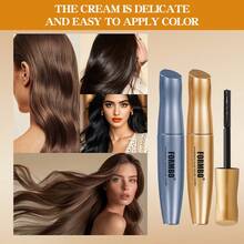 2 Pcs Portable Hair Dye Stick, Hairdressing Wand, Instant Hair Color, Temporary Hair Touch-Up Brush, Covers White & Gray Hair, Even Coverage - FBRF - View 7