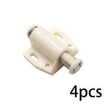 1/4/8pcs Push-To-Open Magnetic Cabinet Door Pop-Out Spring, Single/Double Head Multi-Specification Black/White/Beige Multi-Color Options, ABS Thickened Material Strong Magnetic Adsorption, One-Press Open No Handle Required, Cabinet/Wardrobe Door Invisible Opening Hardware Accessories - Push-to-open Cabinet Door Spring - View 17