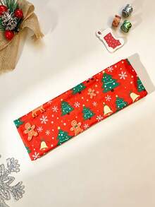 2/1pc Christmas Print Headband, Non-Slip Elastic Hairband, Christmas Tree Gingerbread Man Santa Claus Reindeer Headband, Suitable For Holidays, Parties, Decoration, Hair Accessories - Multicolor - View 5