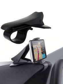 Car Dashboard Phone Holder, Clip-On Navigation Mount For Center Console, Multi-Function Universal Phone Stand - A - View 11