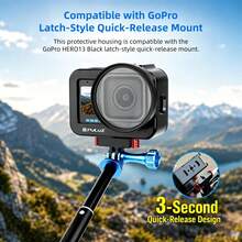 PULUZ Aluminum Alloy Camera Cage For MISSION 1 / 1 Pro, 58mm UV Filter And Lens Cap (Color: Black) - View 2
