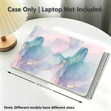 1pc Protective Case, Dreamy Marble Pattern UV Printed, Laptop Protective Cover, Minimalist Lightweight Durable Protective Case Suitable For 13-Inch Neo Laptop Protective Case A3404 Model/ Air Pro 13.3 13.6 14.2 15.3 16.2 Inch/ Matebook D14/D16 - View 5