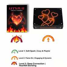 LET'S PLAY Couples Card Game: 50 Romantic & Fun Challenges For Date Nights - Engaging Evening Couple Activity, Perfect Anniversary & Valentine's Day Gift For Spouses - View 4