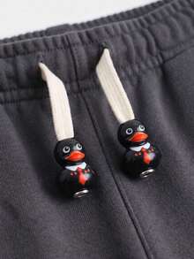 1Pair Sweatshirt Pendant Accessory, Suitable For Sweatshirt, Sweatpants And Dress Rope Head Pendant, Cartoon DIY Cute Duck Design Sweatshirt Decoration, Shoelace Charm, Hoodie Drawstring Pendant Rope Head Buckle, Sports Shirt Drawstring Charm, Gift - Multiple Styles - View 7