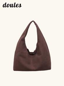 Minimalist Fashion PU Leather Shoulder Bag, Suitable For Commuting And Travel - Coffee - View 2