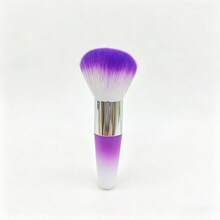 3Pcs Nail Art Line Drawing Pens, Gradient Purple Fluffy Setting Powder Makeup Brush Combo Pack - Multicolor - View 6