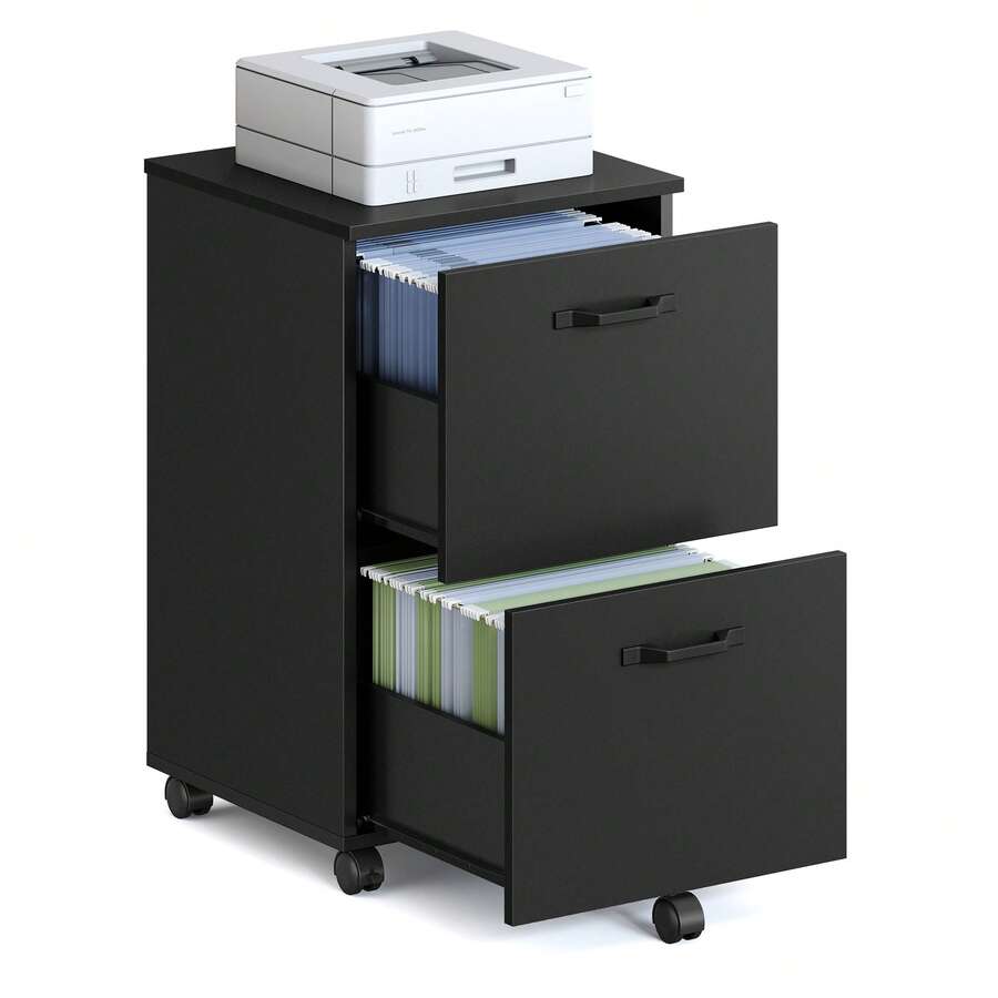 Filing Cabinets - Black - View 1