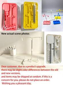 3-Roll Sewing Machine Thread Rack - Suitable For Home Embroidery, Detachable Sewing Storage Rack, Dedicated Sewing Machine Thread Rack, Suitable For Home And Handmade Sewing Studio - Multicolor - View 9
