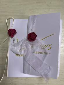 2 Buah Buku Janji Pernikahan Minimalis - Kenang-kenangan Pasangan Tulisan Tangan Elegan, Kartu Upacara Edisi Terbatas dengan Halaman Kosong, Janji Pengantin Pria & Wanita Gaya Bohemian - Kartu Sumpah - View 14
